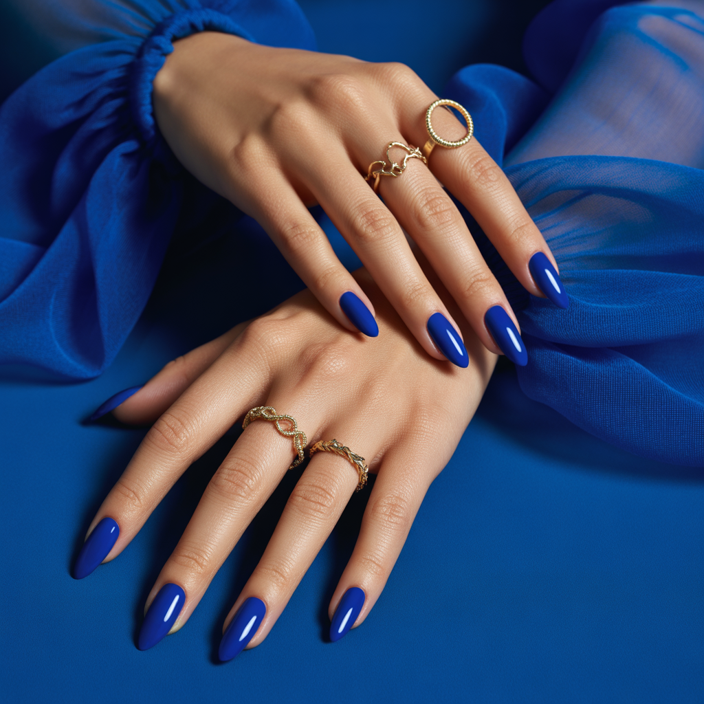 cobalt blue nails