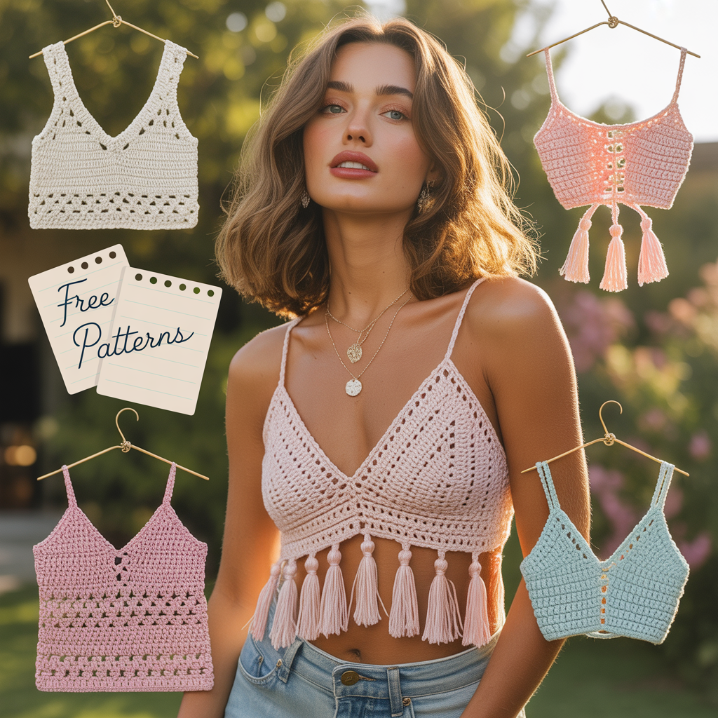 crochet summer tops free patterns