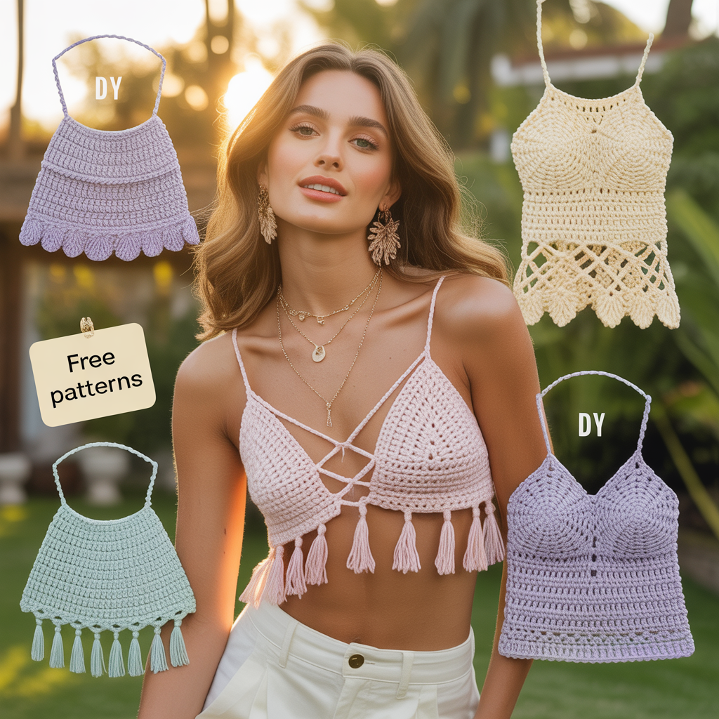 crochet summer tops free patterns