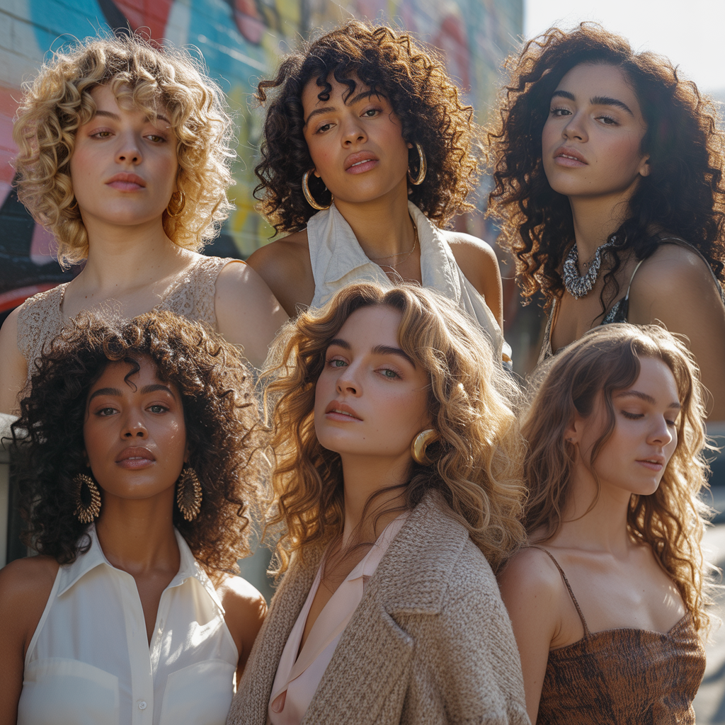 curly hair style ideas