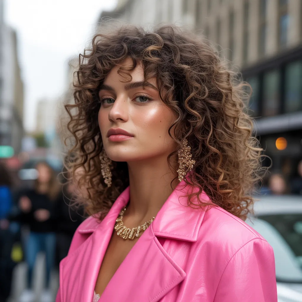 curly hair style ideas