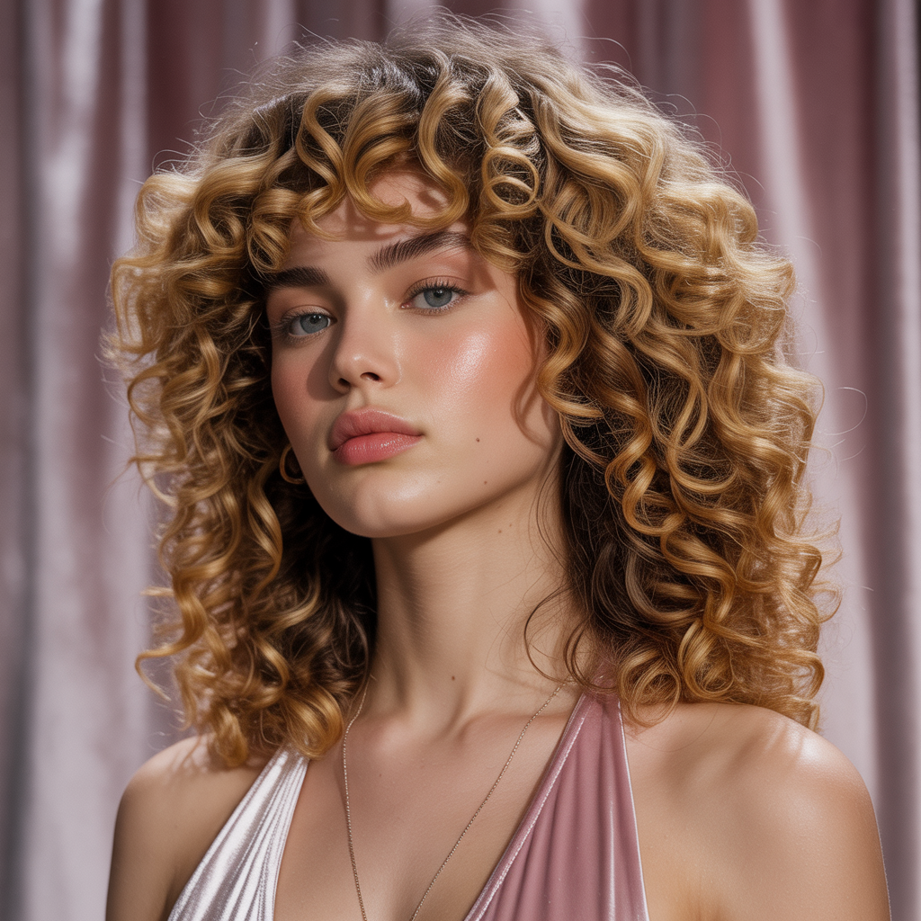 curly hair style ideas
