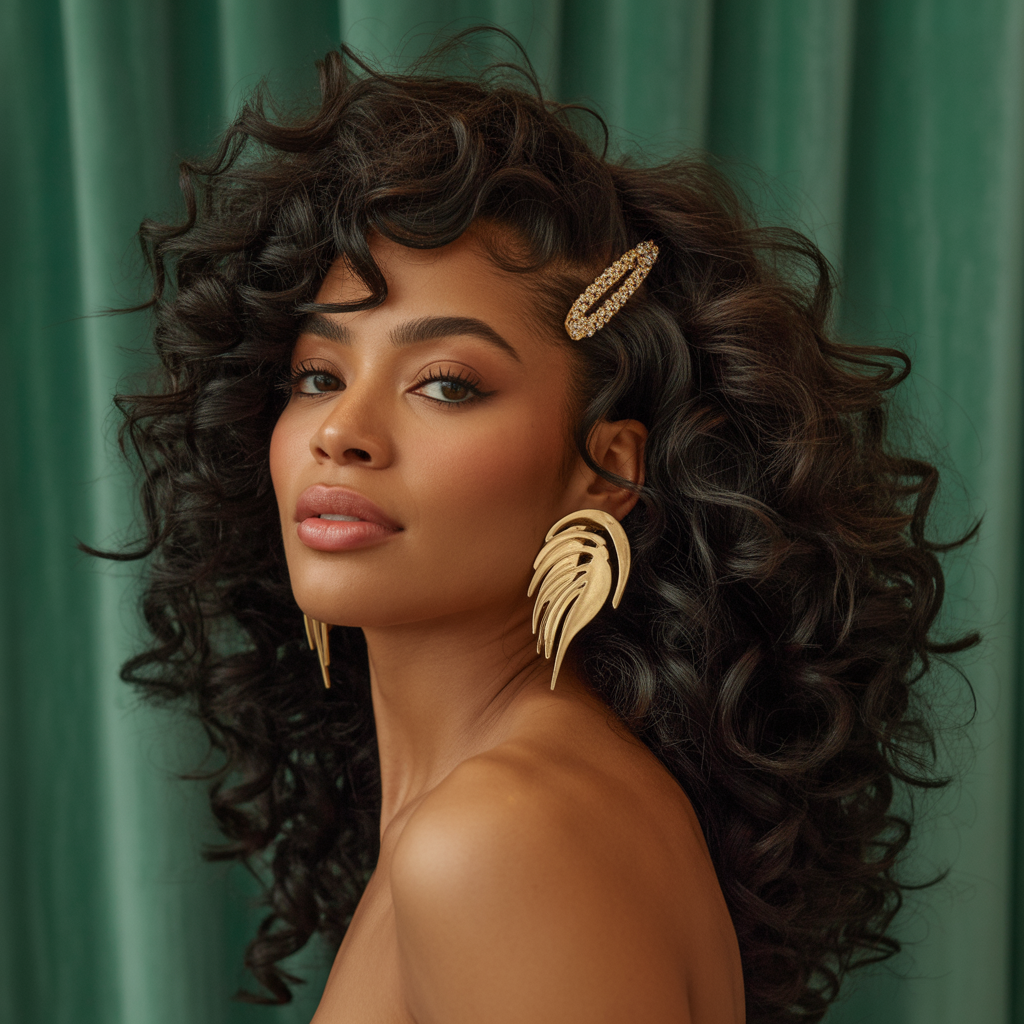 curly hair style ideas