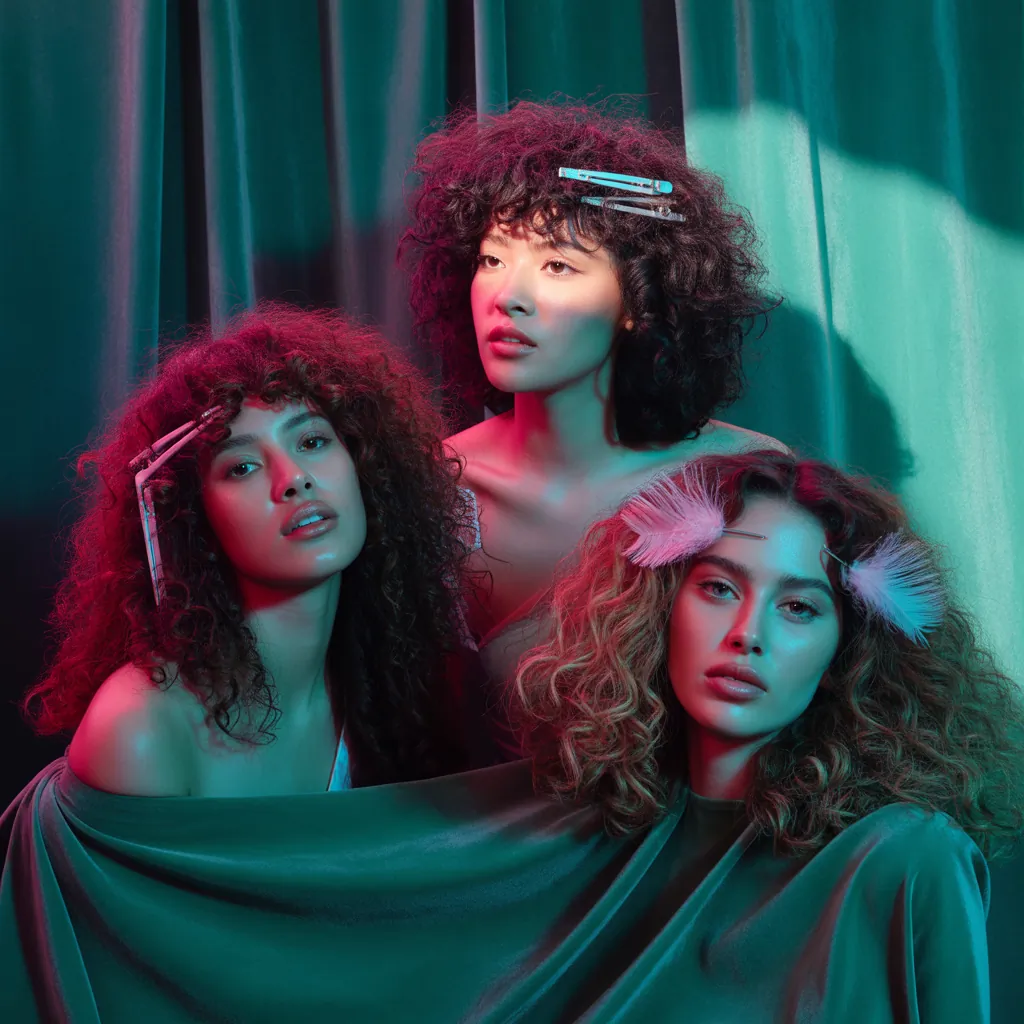 curly hair style ideas