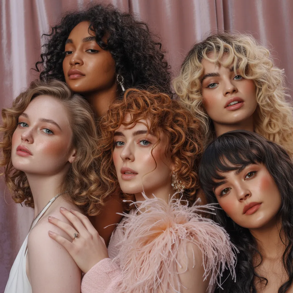 curly hair style ideas