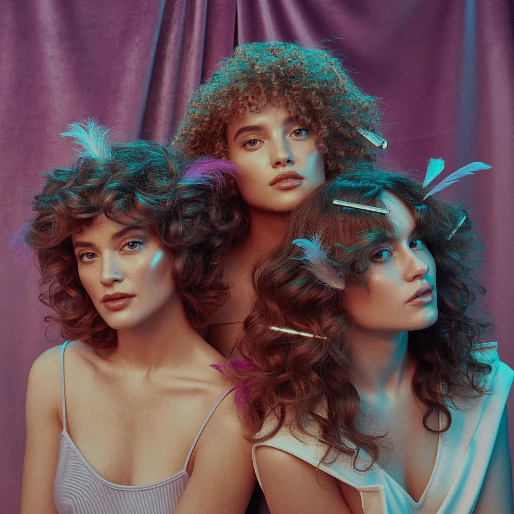 curly hair style ideas