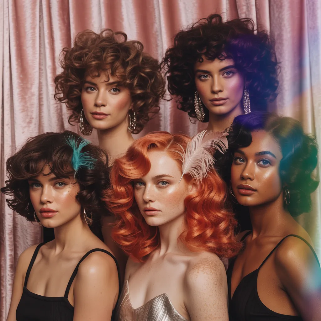 curly hair style ideas