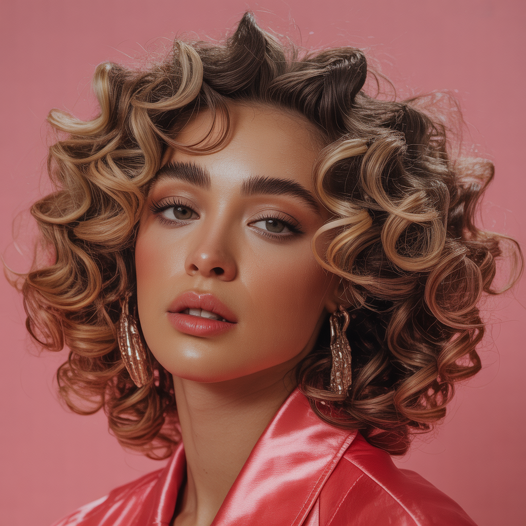 curly hair style ideas