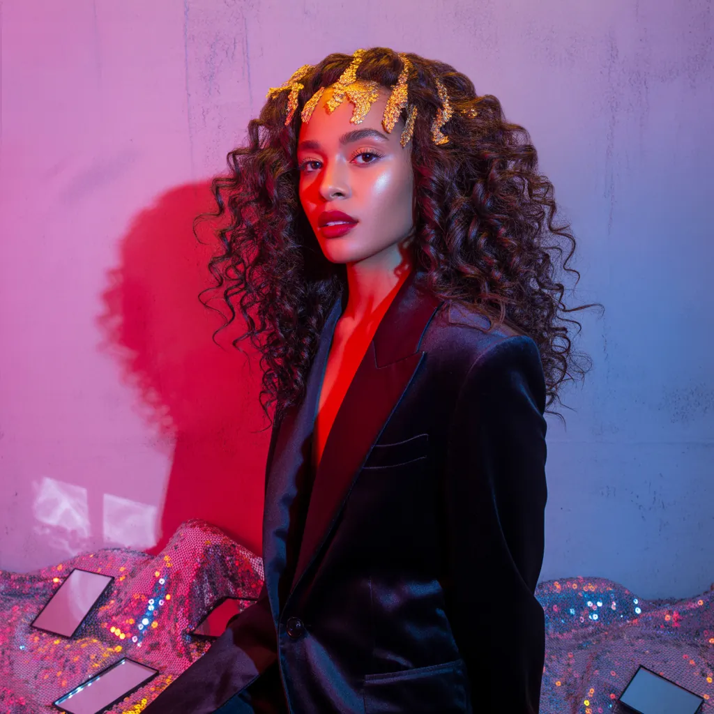 curly hair style ideas