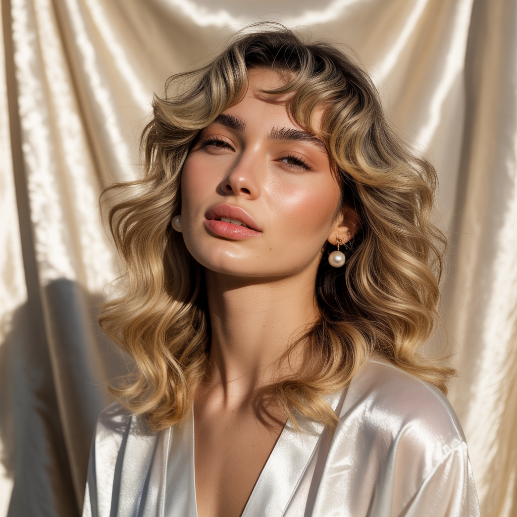 curtain bangs for wavy hair