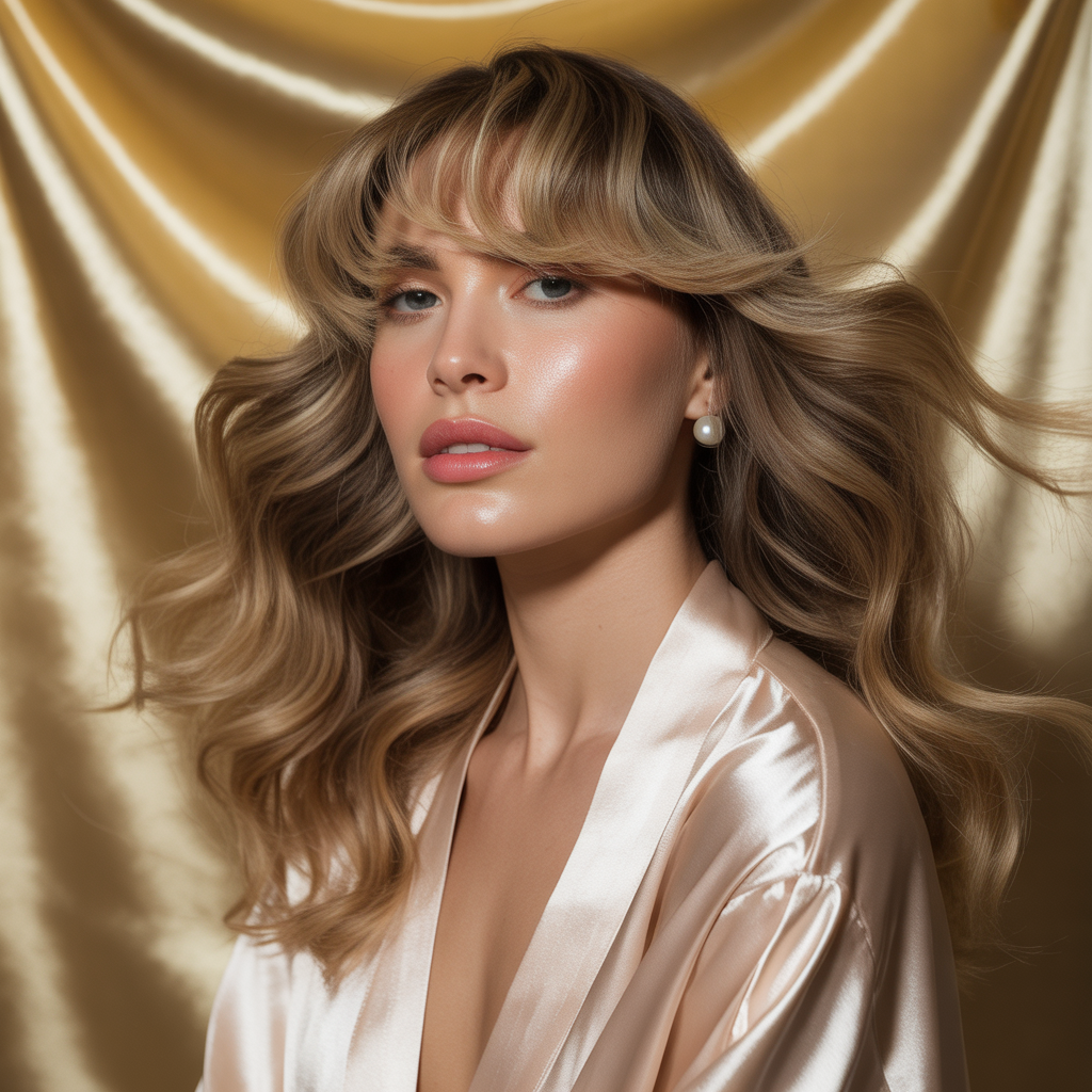 curtain bangs for wavy hair