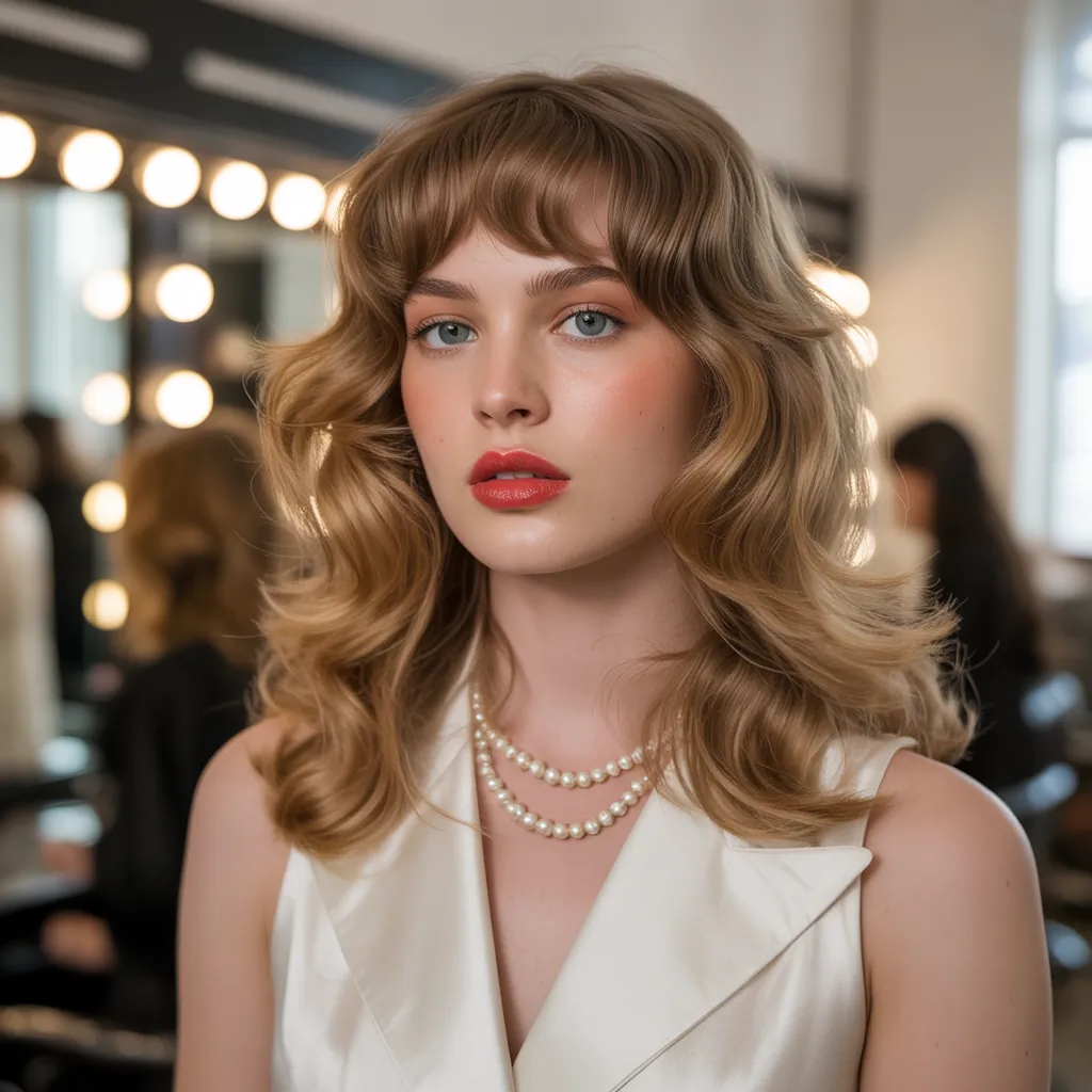 curtain bangs for wavy hair