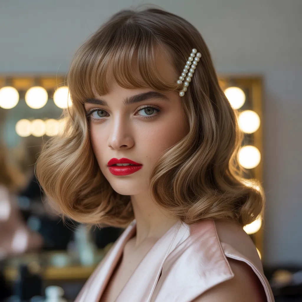 curtain bangs for wavy hair