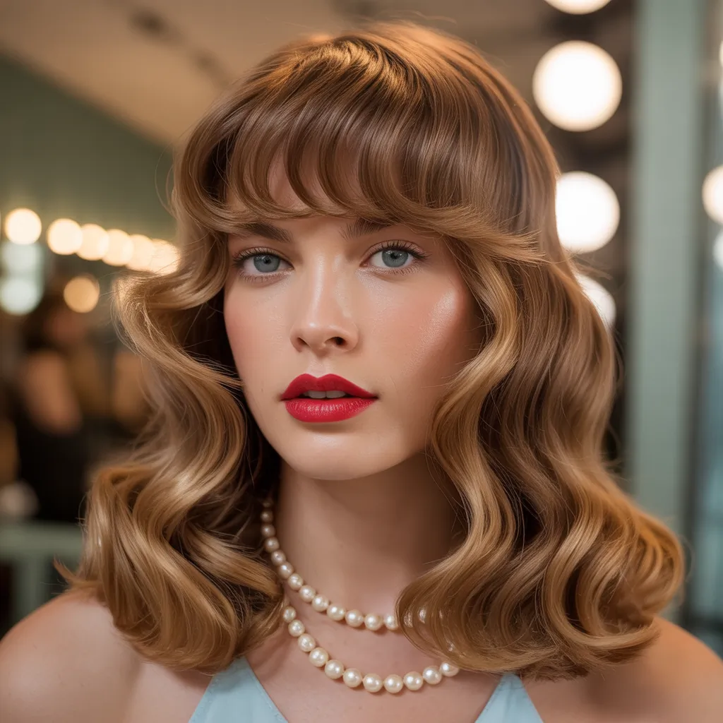 curtain bangs for wavy hair