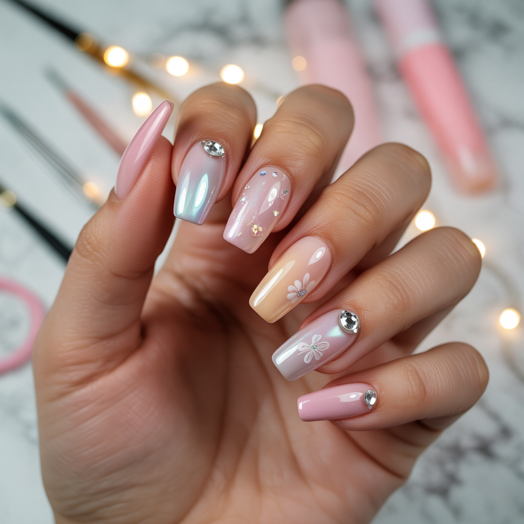 cute acrylic nails