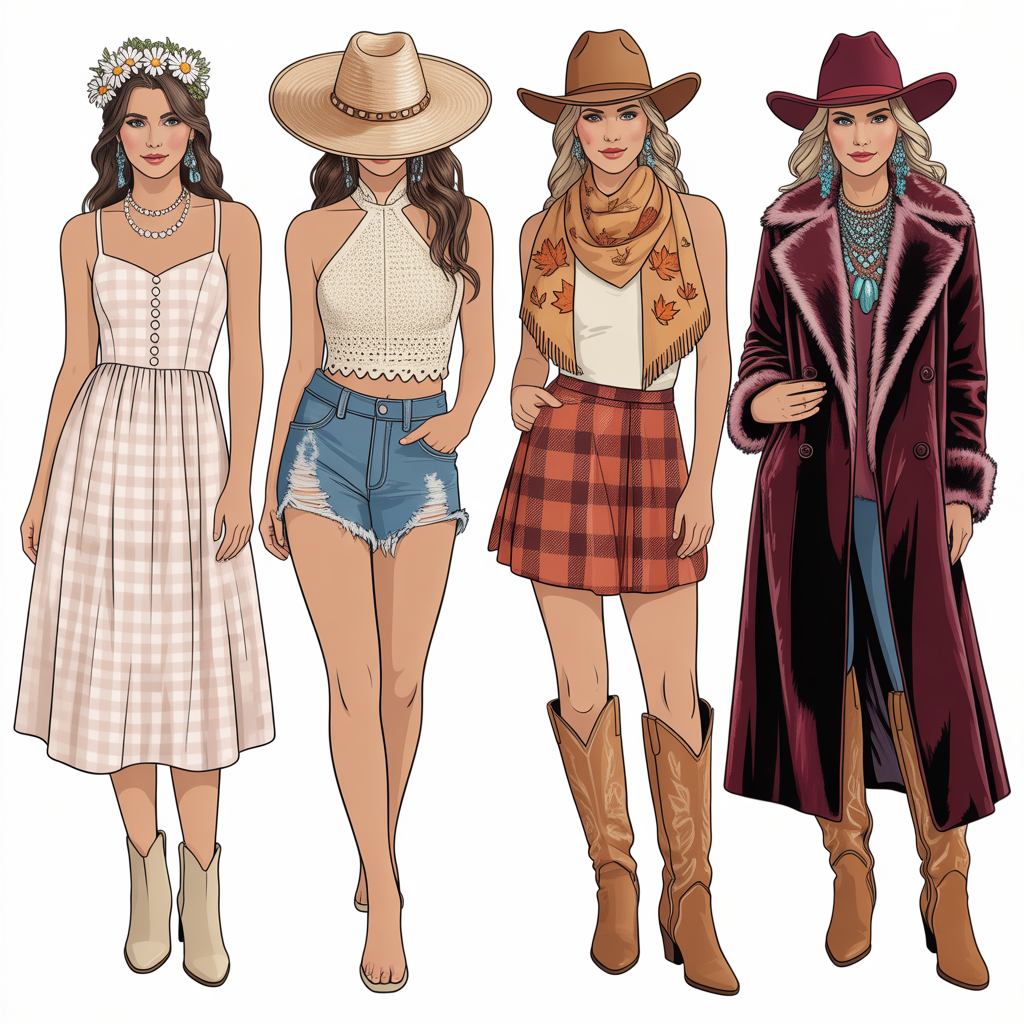 cute cowgirl outfits seasons
