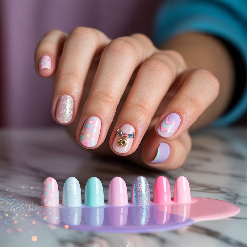 cute funky nails