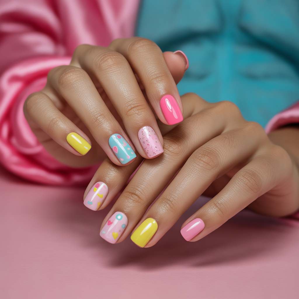 cute funky nails
