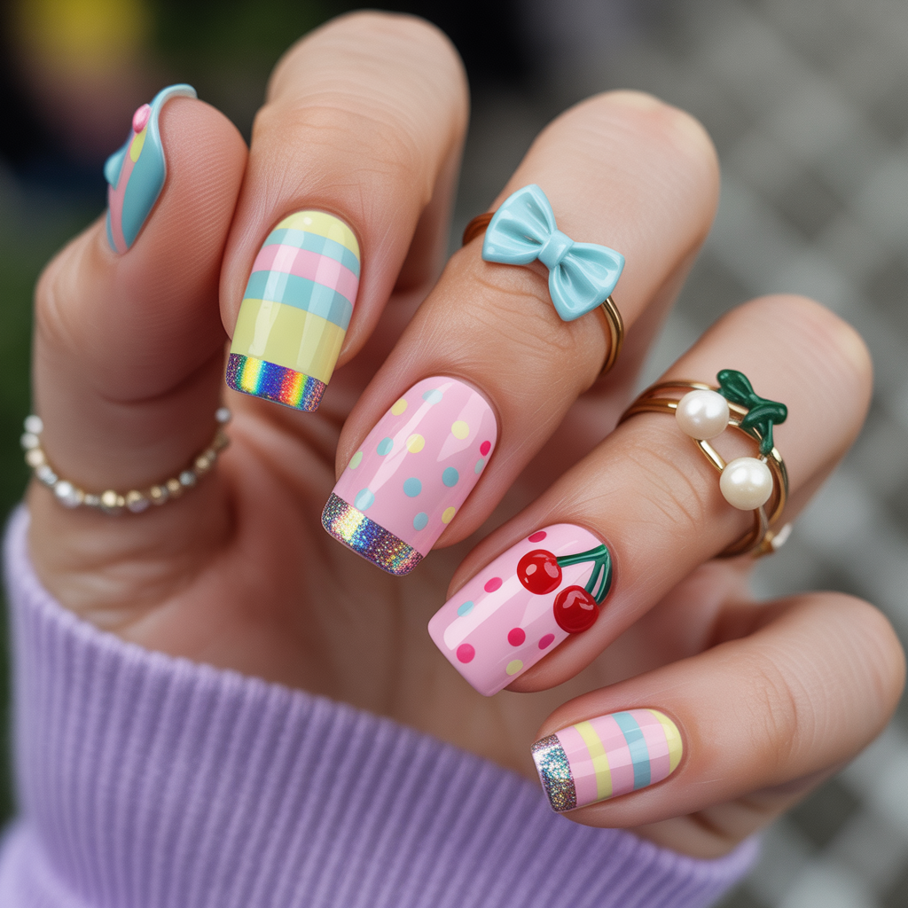 cute funky nails