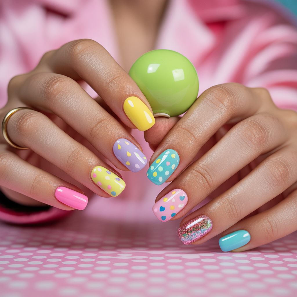 cute funky nails