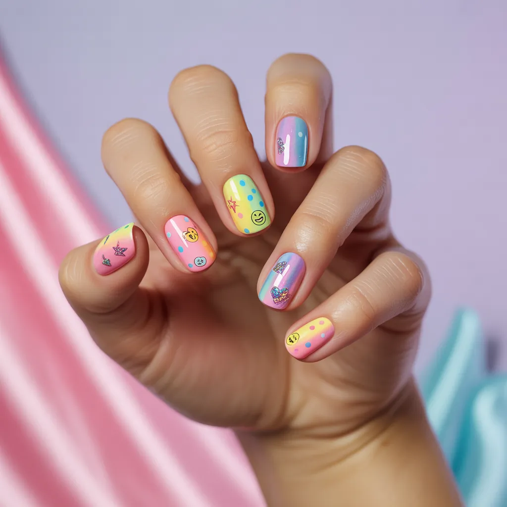 cute funky nails