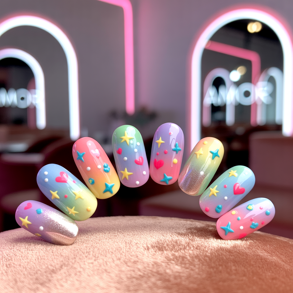 cute funky nails