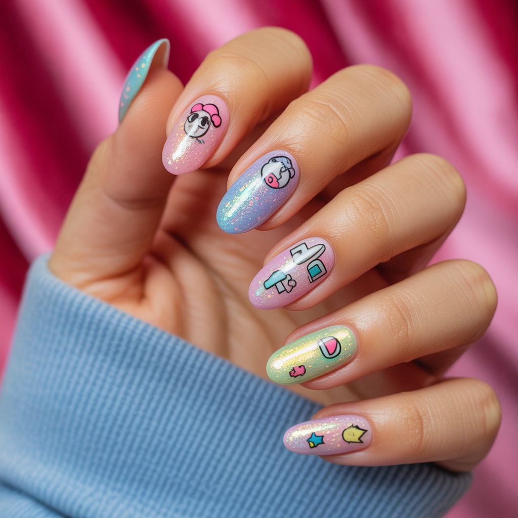 cute funky nails