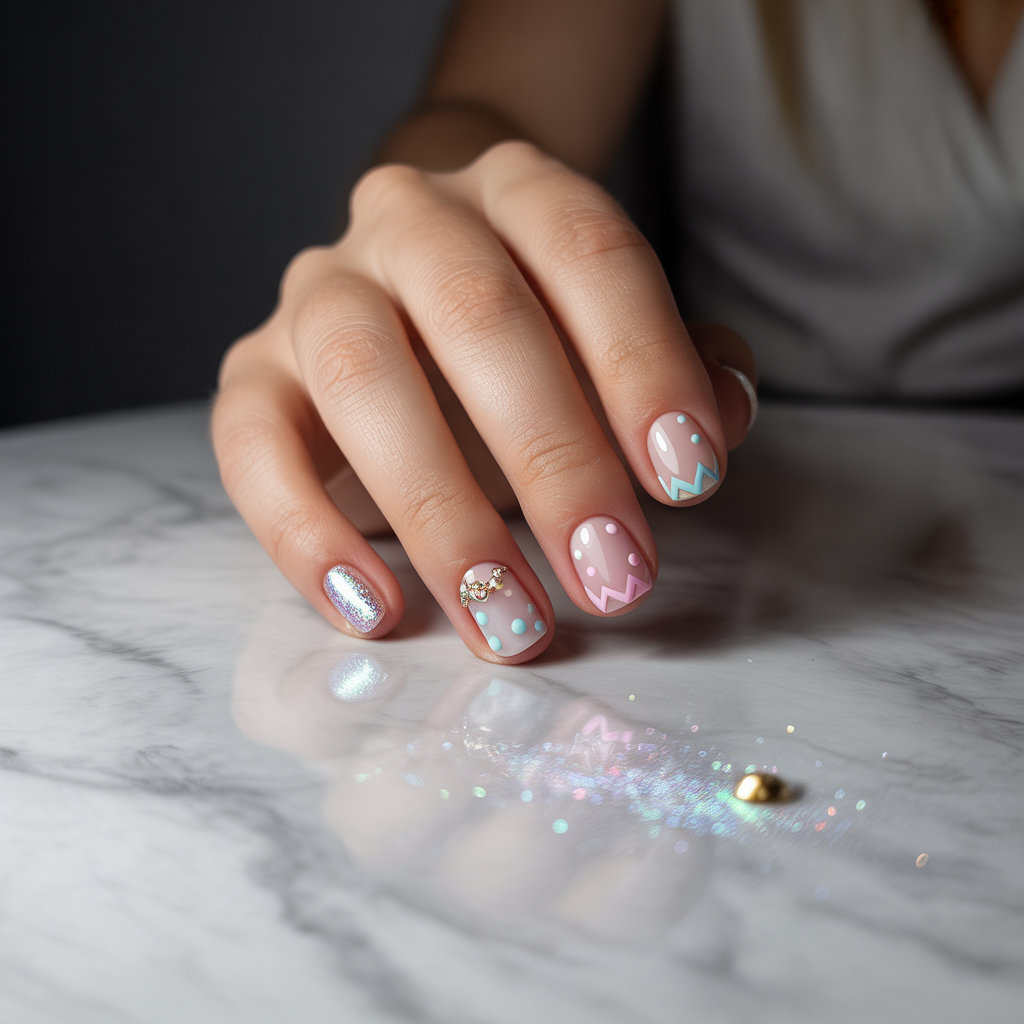 cute funky nails
