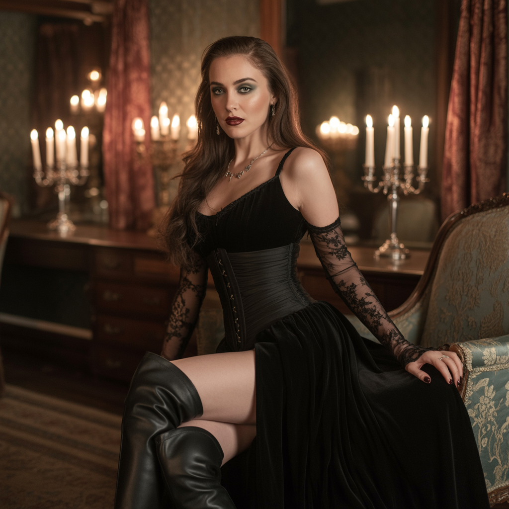 dark feminine outfits