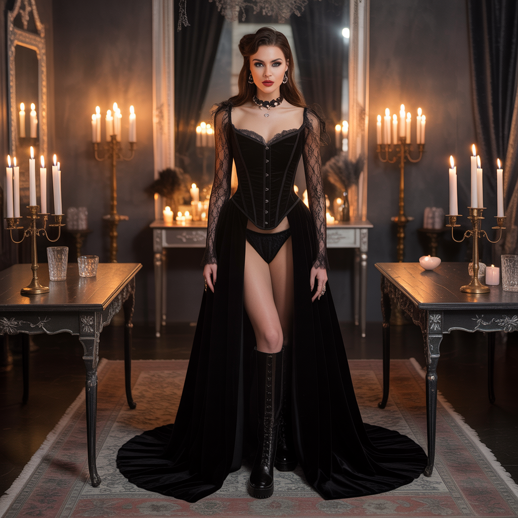 dark feminine outfits