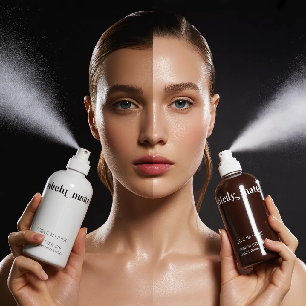 dewy vs matte setting spray