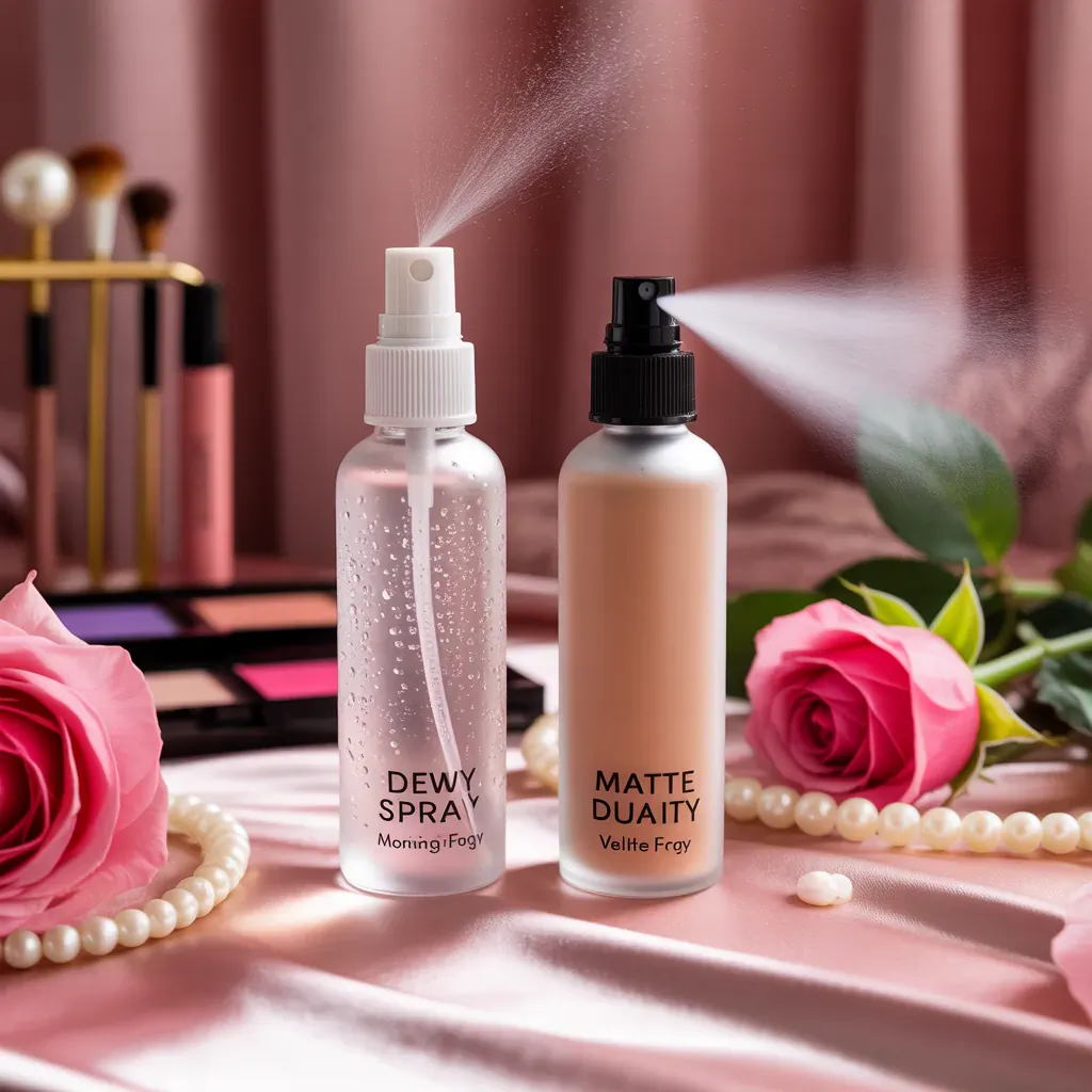 dewy vs matte setting spray