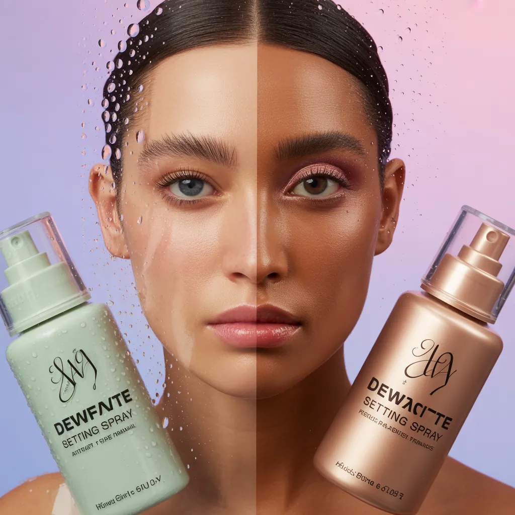 dewy vs matte setting spray