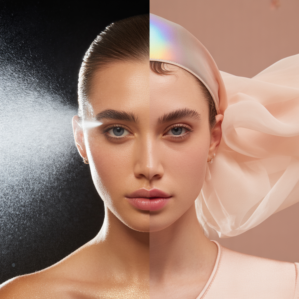 dewy vs matte setting spray