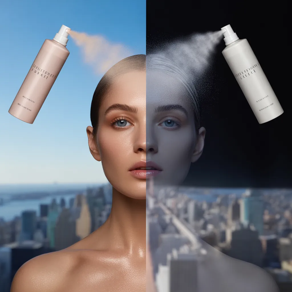 dewy vs matte setting spray
