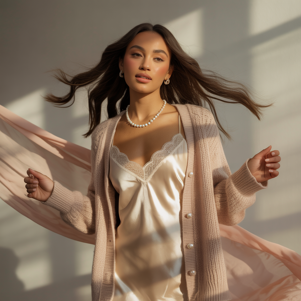 dress and cardigan outfit