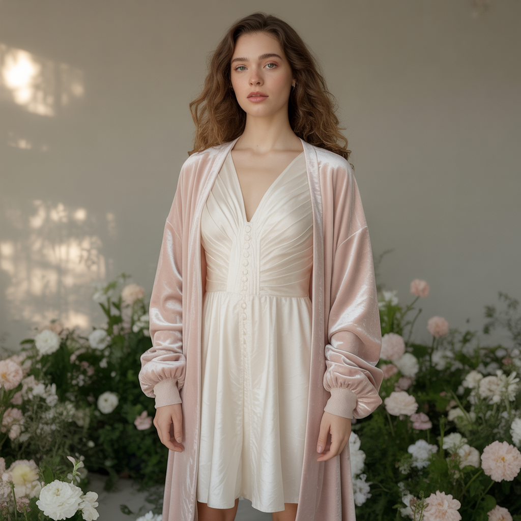 dress and cardigan outfit