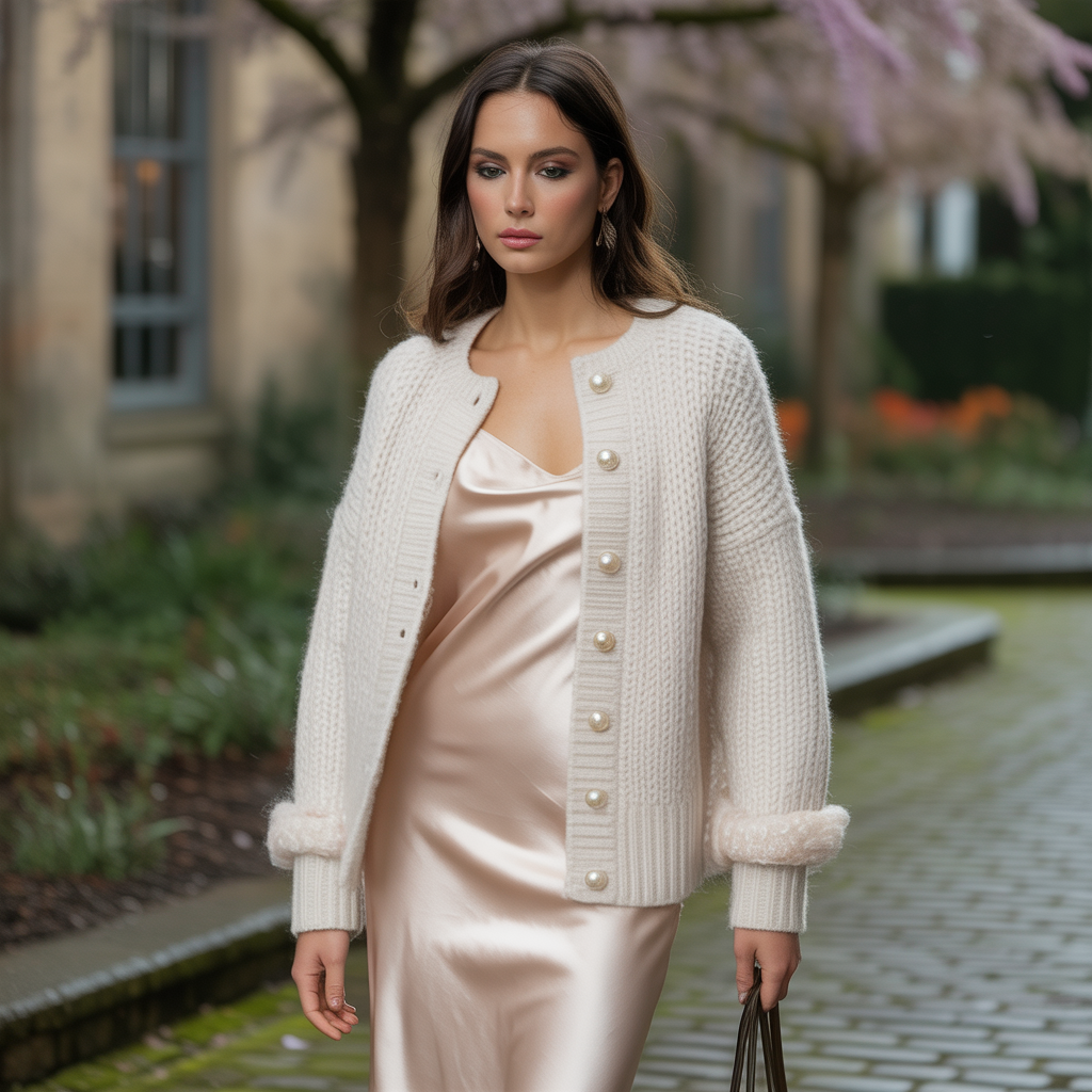 dress and sweater outfit