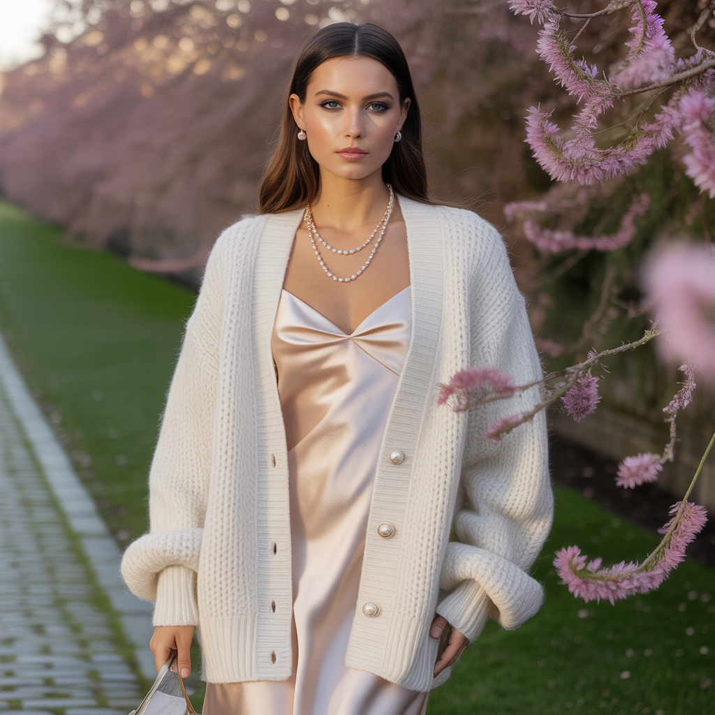 dress and sweater outfit