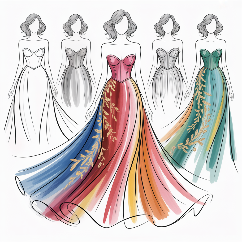dress design sketches