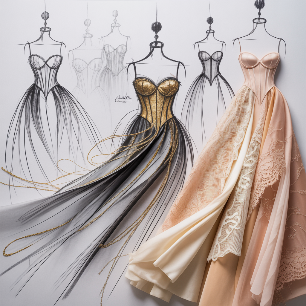 dress design sketches