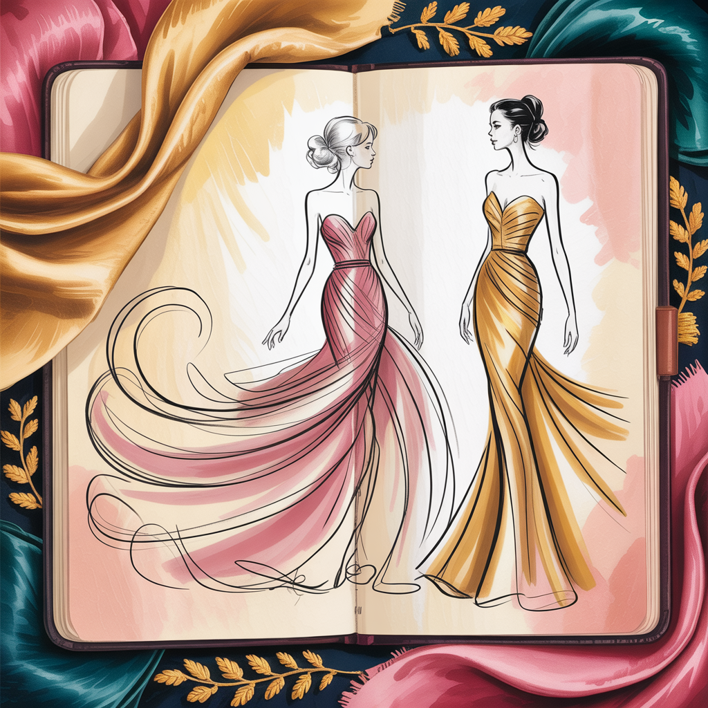 dress design sketches