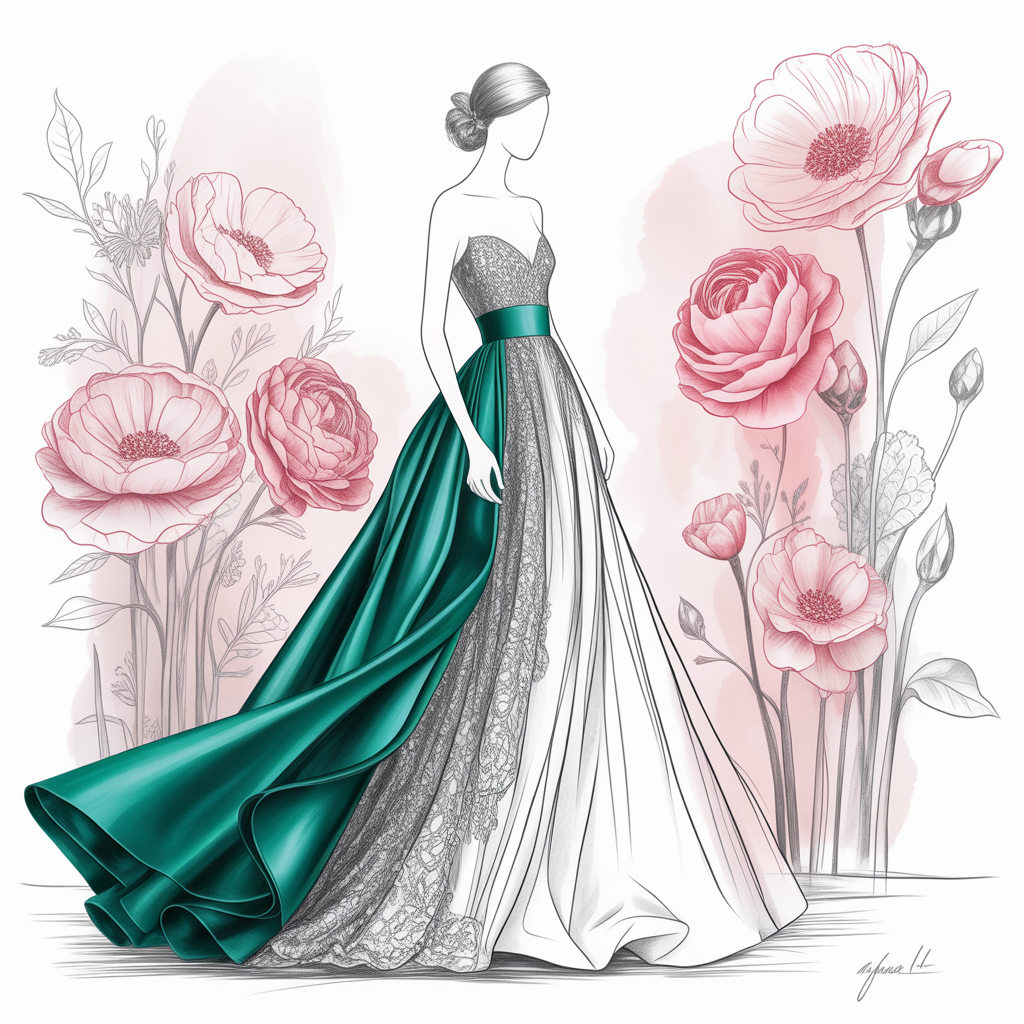 dress drawing