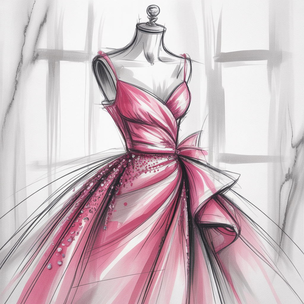 dress drawing
