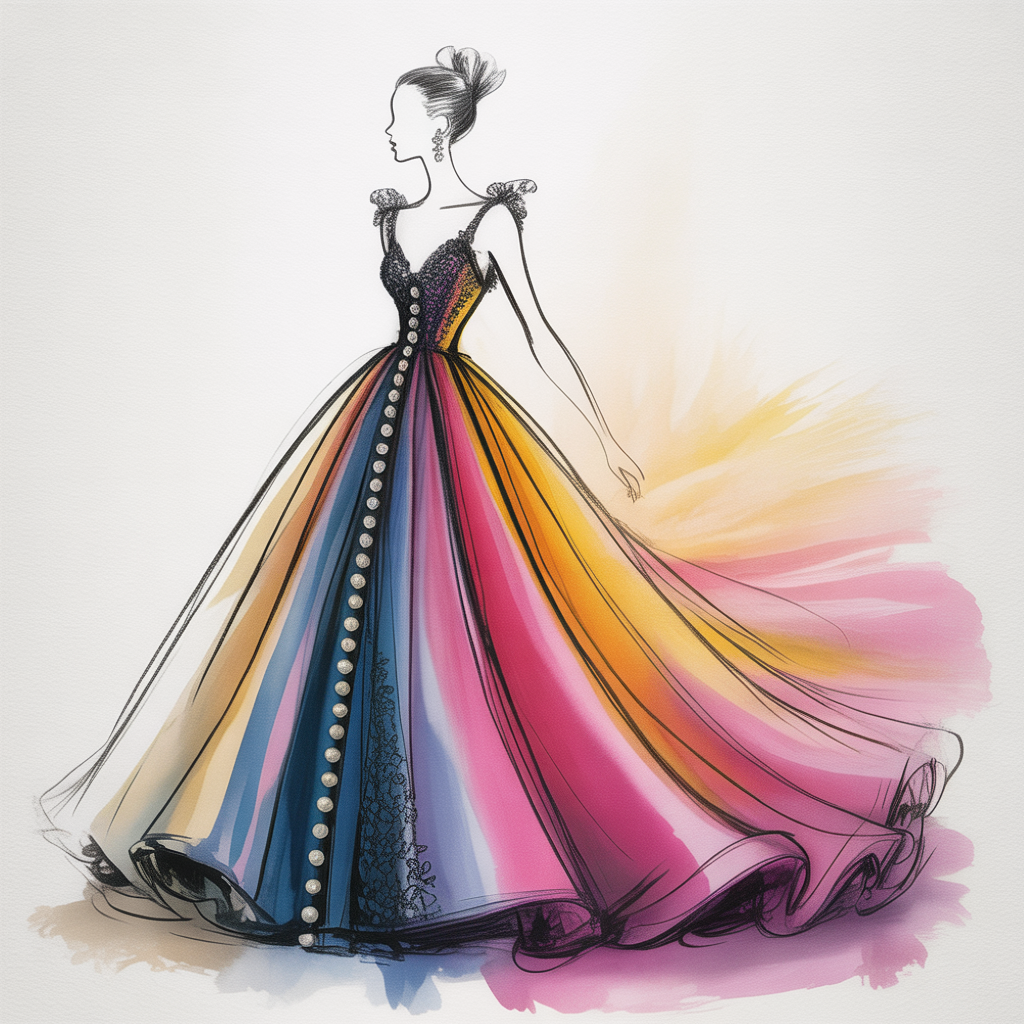 dress drawing