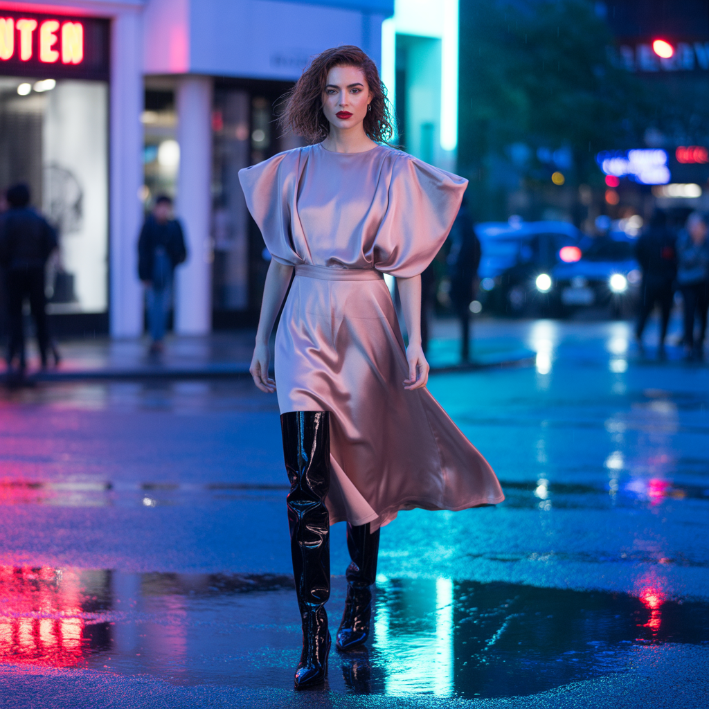 dresses to wear with thigh high boots