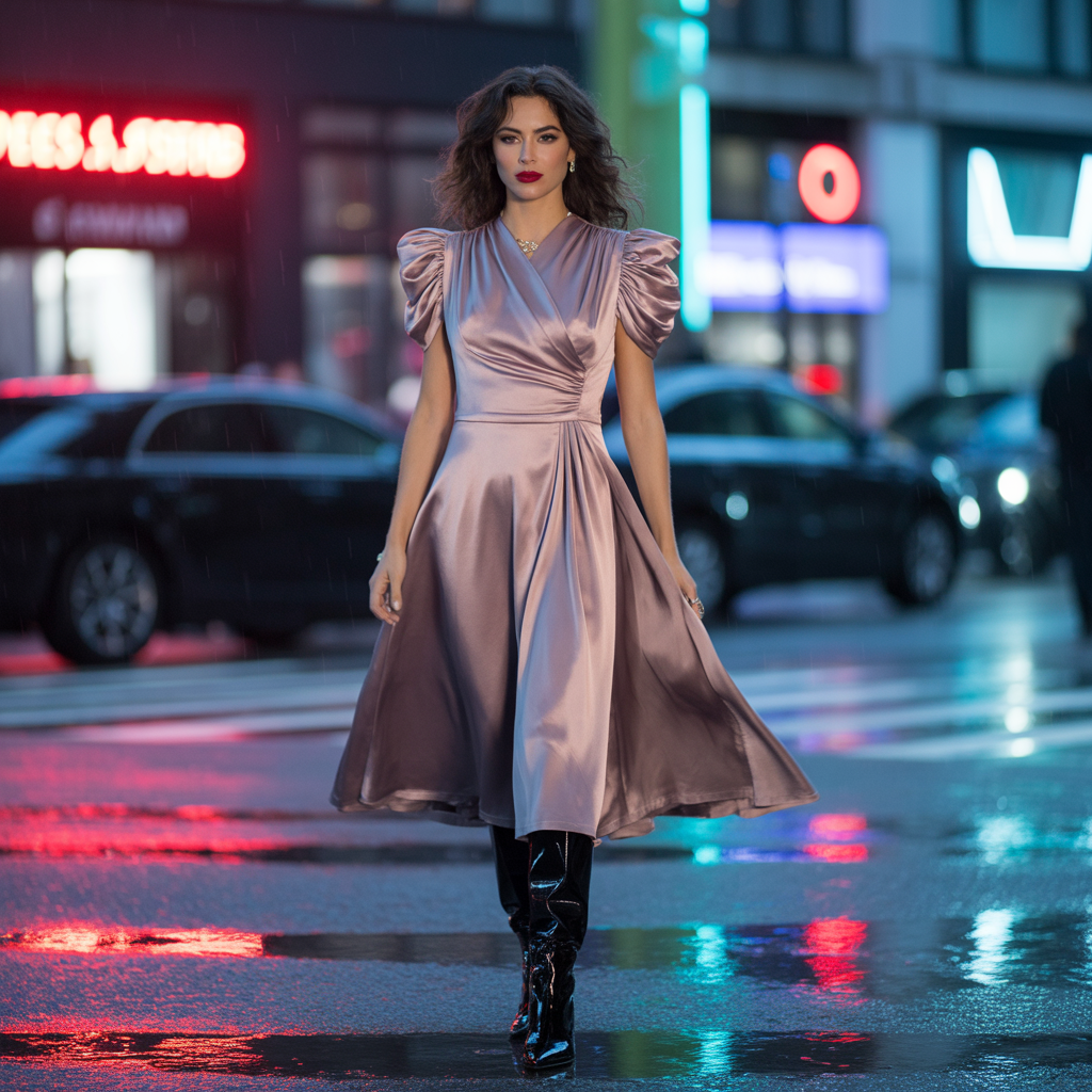 dresses to wear with thigh high boots