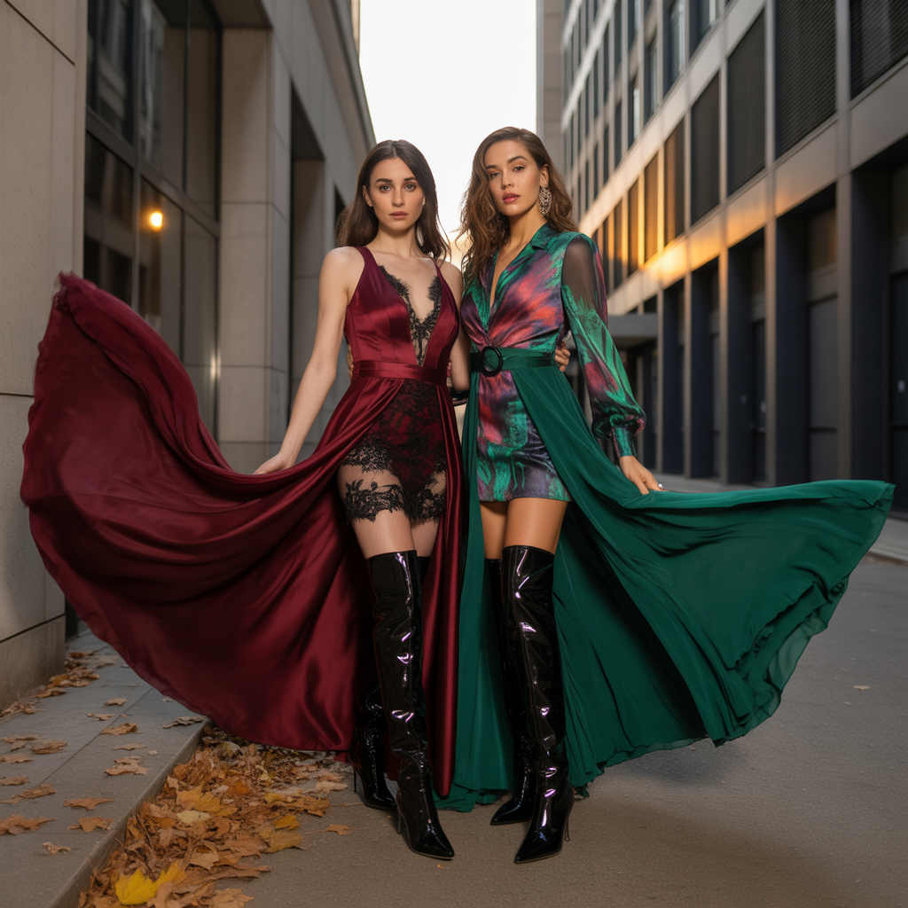 dresses to wear with thigh high boots