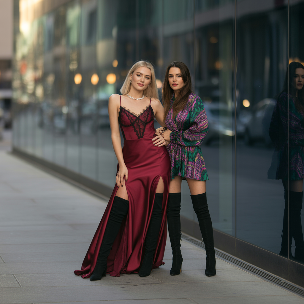 dresses to wear with thigh high boots