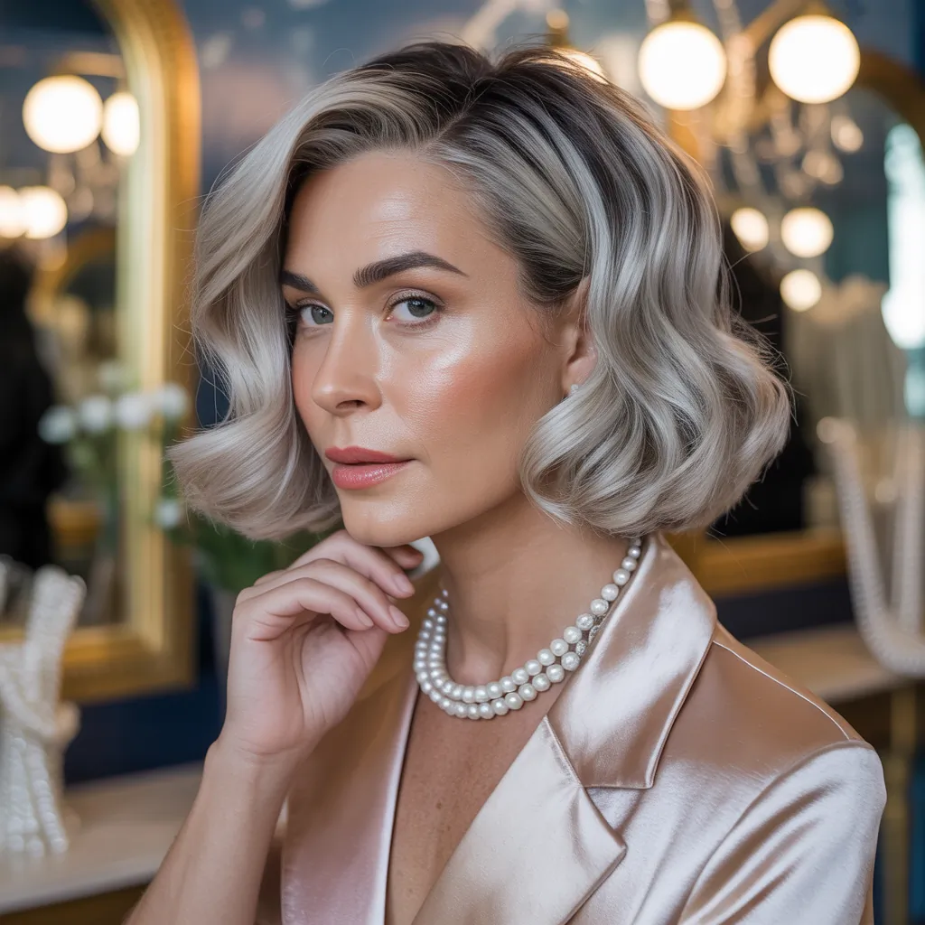 elegant bob hairstyles for mature women